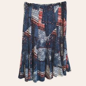 ❤️ 3/$15❤️ Pull on printed skirt